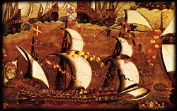 Another painting of the Spanish Armada
