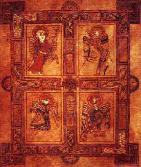 4 Gospels, from the Book of Kells